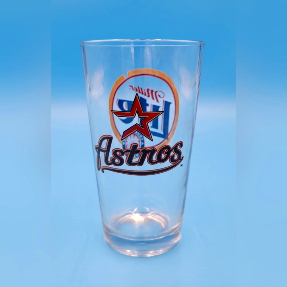 Vintage Miller Lite Astros Pilsner Pint